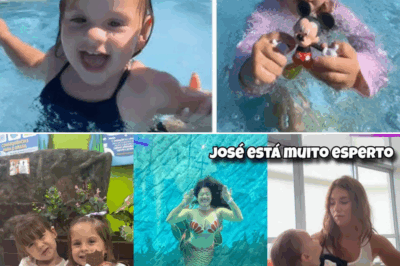 Maria Flor se encanta com sereia em passeio no aquário de São Paulo e rouba a cena nas redes