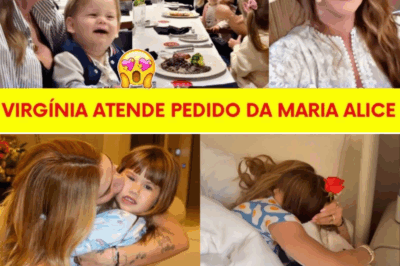 Em jantar emocionante, Virgínia realiza desejo de Maria Alice e encanta seguidores com noite em família