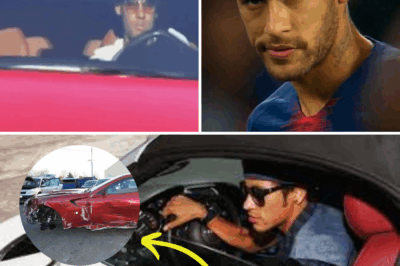 Neymar se envolve em colisão leve enquanto dirigia em alta velocidade