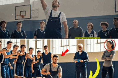 Zombaram do faxineiro… até ele pegar a bola e calar o ginásio inteiro com um arremesso perfeito
