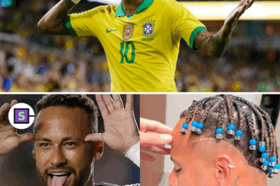 Neymar renova tranças com miçangas e surpreende fãs antes de partida contra o Juventus