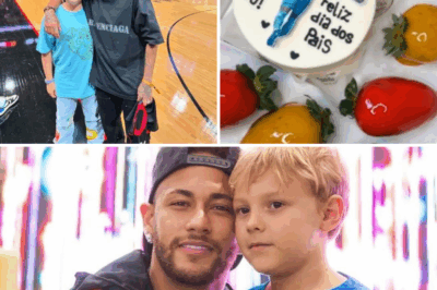 Em Dia dos Pais emocionante, Neymar recebe surpresa inesquecível do filho Davi Lucca