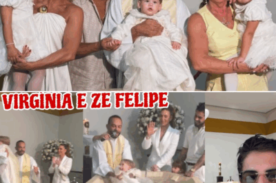 Com lágrimas nos olhos e fé no coração, Virgínia e Zé Felipe celebram o batizado do pequeno José Leonardo