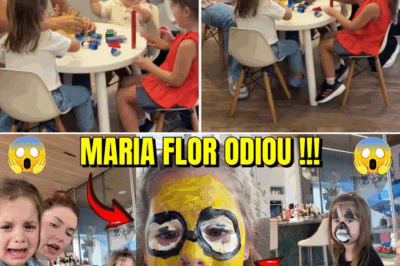 Tarde de diversão vira comoção: Maria Flor chora após brincadeira de pintura facial com Virgínia e emociona a internet