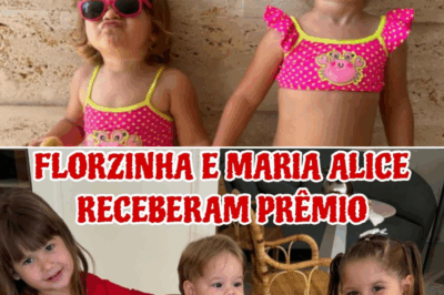 Florzinha e Maria Alice emocionam ao receber prêmio e fazem pedido especial à vovó: “Piqui, vovó!”