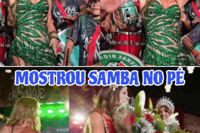 Virgínia Fonseca é coroada rainha de bateria da Grande Rio por Paolla Oliveira e emociona com samba no pé