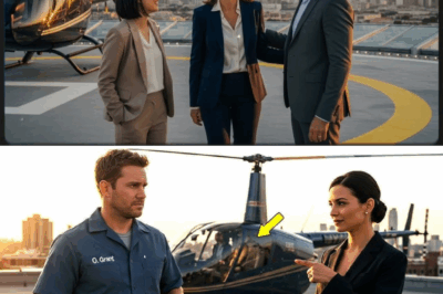 Ela zombou do faxineiro em frente a todos — segundos depois, ele entrou no helicóptero e mudou a vida dela para sempre