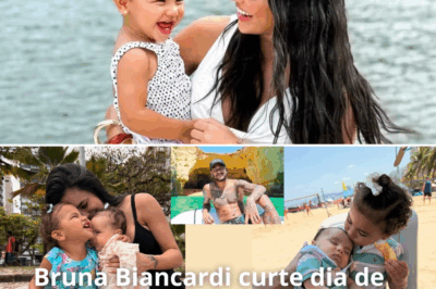 Bruna Biancardi ignora polêmicas e encanta a web com momentos de puro amor ao lado das filhas na praia