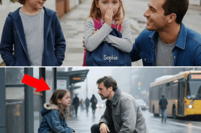 Ele Só Ia Levar o Filho pra Escola — Mas Um Encontro Inesperado na Chuva Mudou Três Vidas Para Sempre