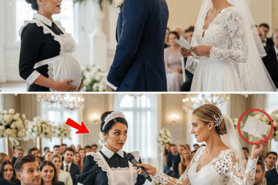 No meio do casamento milionário, a noiva tentou humilhar a empregada. Mas a resposta dela emocionou até o noivo.