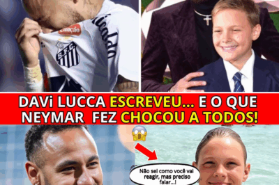 Carta de Davi Lucca emociona Neymar e transforma a relação entre pai e filho: “Só quero mais tempo com você, pai”